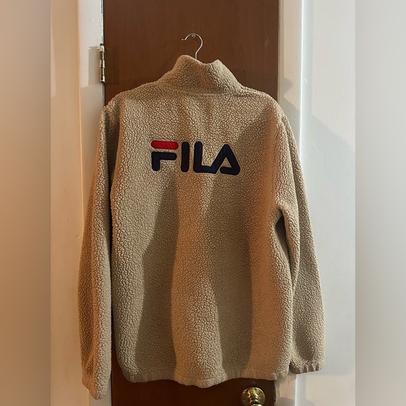 Unisex Fila Fleece/Teddy Jacket Size M - Picture 1 of 5